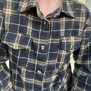 YMI extra thick button up Shacket